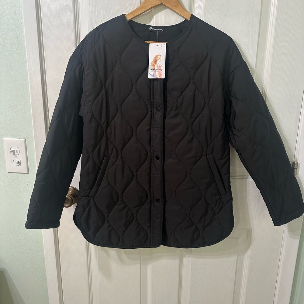 Black Quilted Women's Jacket